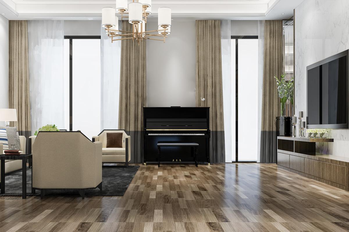 Luxury vinyl tile flooring